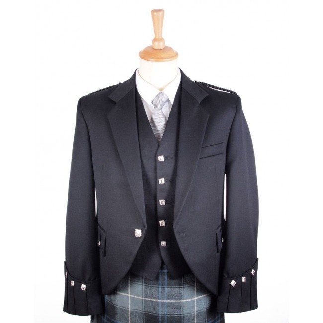 Black Argyll Jacket & Vest