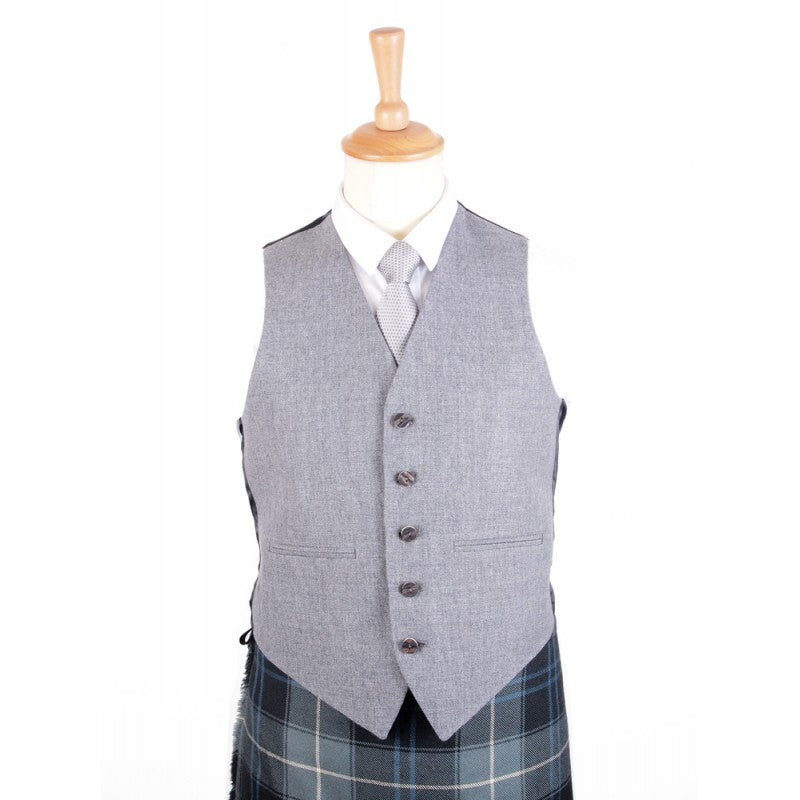 Braemar Tweed Vest in Grey Arrochar