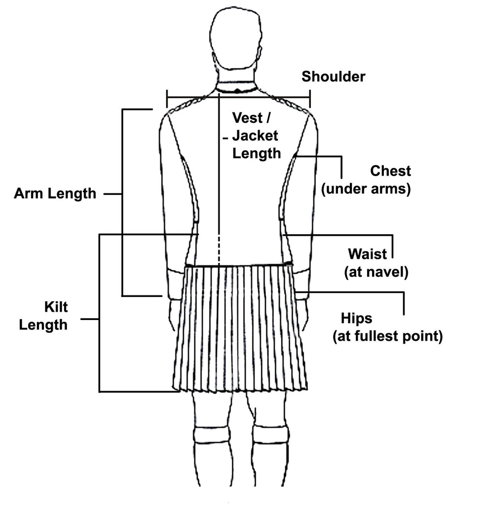 Custom Standard 8 Yard 13oz Medium-Weight Wool Kilt