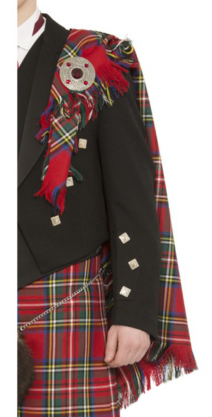 小物 DESCENDANT descendant PLAID STALL Monogrammed Clan Wallace Tartan Red Plaid Slides | Deco Slides