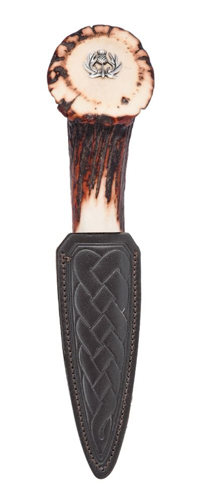Stag Horn Crown Thistle Sgian Dubh