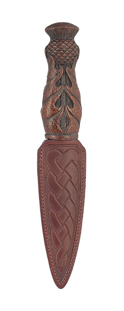 Amazaque Arisaig Sgian Dubh with Leather Sheath | Made in Scotland | Skean Dhu authentic | Groomsmen Gift | Highlandwear | Kilt Accessory |