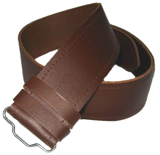 Adjustable Brown Plain Kilt Belt