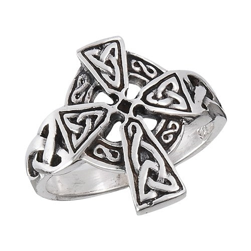 Sterling Celtic Cross Ring