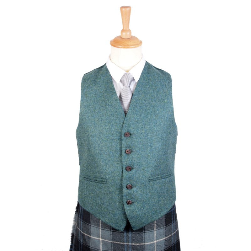 Argyll Tweed Vest in Highland Green