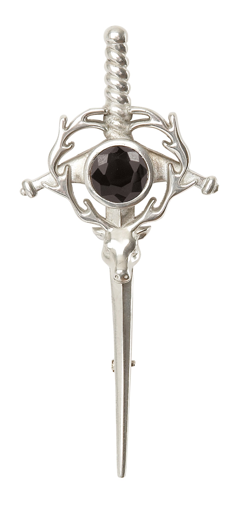 Stag Head Sword With Stone Kilt Pin