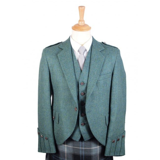 Tweed Argyll Jacket and Vest Highland Green